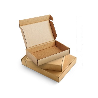 N*130*80mm Brown paper packing box heavy duty corrugated custom shipping box