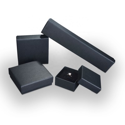 Wholesale black covered wrapping paper jewelry box