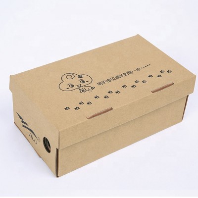 Corrugated Board custom shoe storage carton shoe box with logo